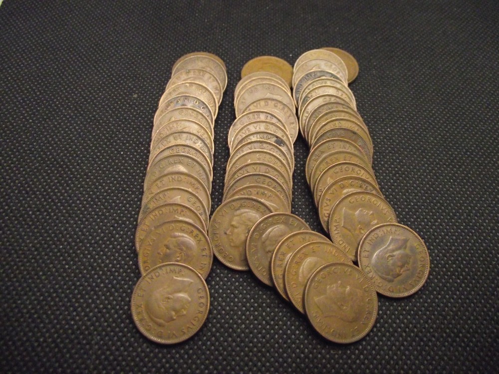 Canada 1941 Cent 50 Coin Roll
