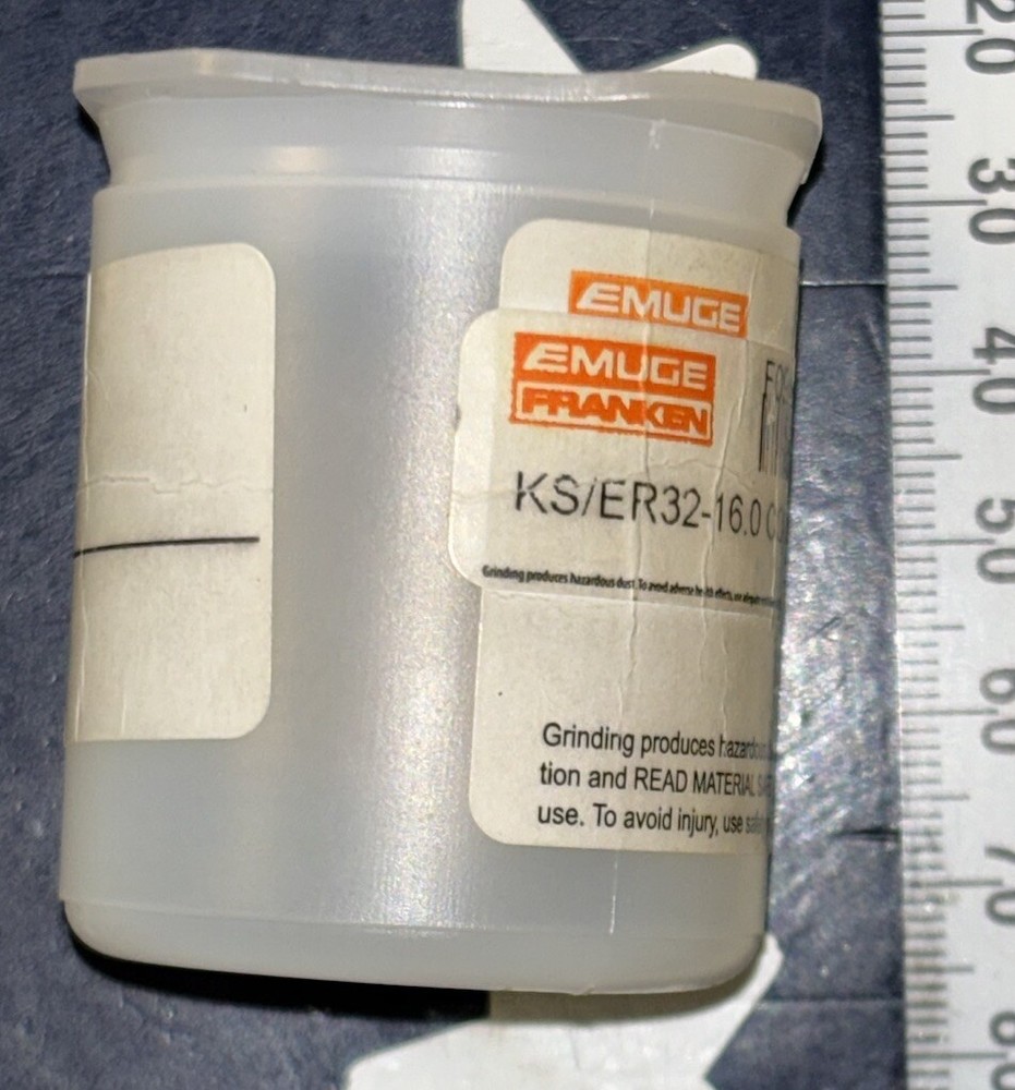 EMUGE KS/ER32-16.0 COOLANT FLUSH DISK M16 1 Piece
