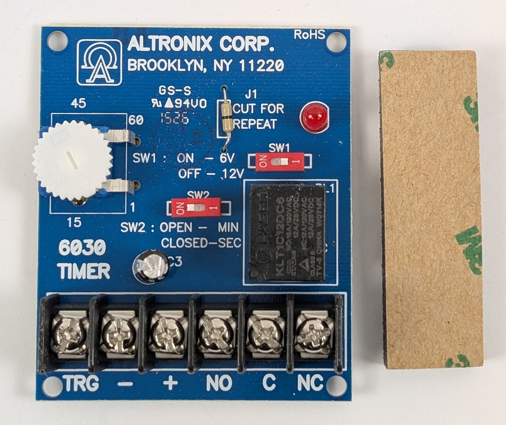 Altronix 6030 Multi-Purpose Timer Module 6VDC/12VDC Security & Access Control