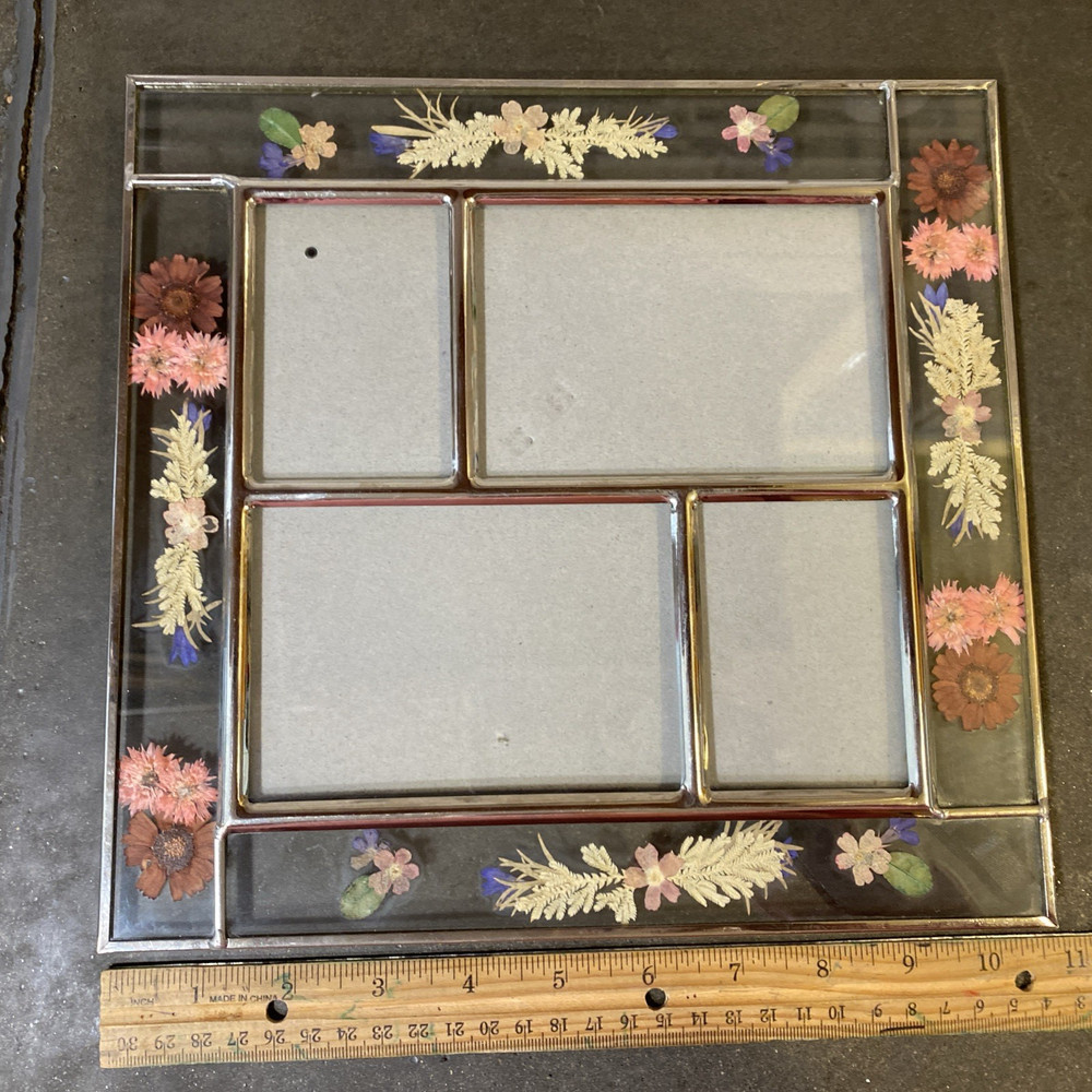 Pressed Flowers Glass Multi Size Picture Frame