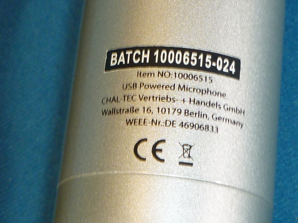 Auna Multimedia USB Microphone in Silver