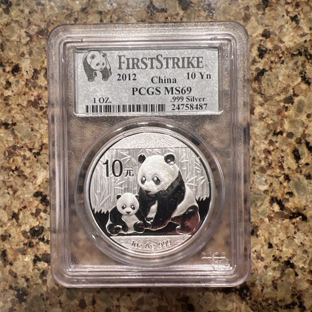China: 2012 10Yn Silver Panda PCGS MS69 (First Strike) - Other
