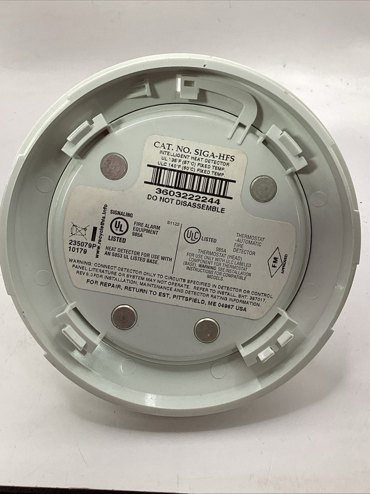 EST SIGA-HFS Intelligent Detector Heat/Fixed Temp
