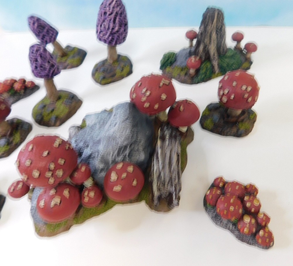 Well Painted Acheson Creations Morel & Toadstool Mushroom Terrain
