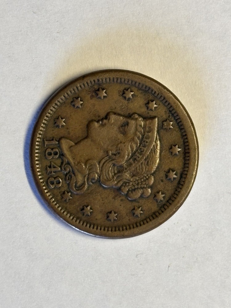 1848 Braided Hair Large Cent (c)