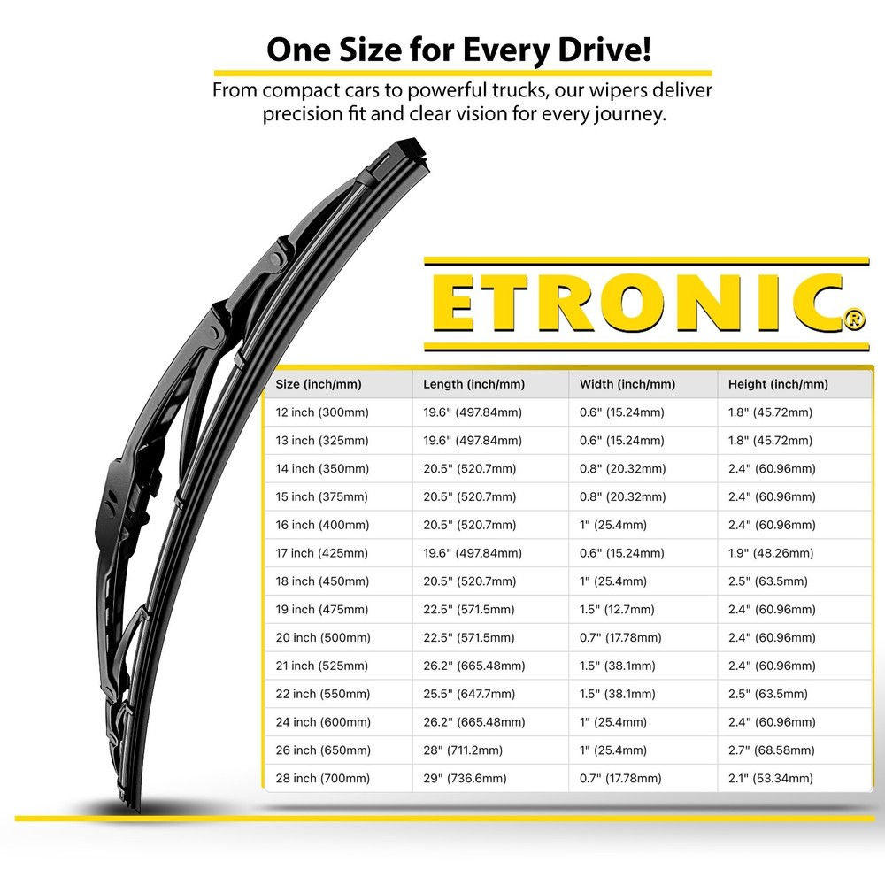 5-Pack All Season Wiper Blades size 22" Windshield Front Left & Right - Bulk Set