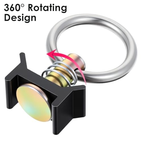 18 Pack Single Stud Fitting for L Track – Heavy-Duty 4000LB Capacity,