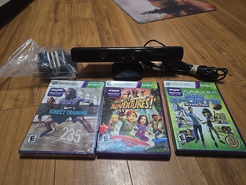 Microsoft Xbox 360 Kinect Sensor Bar with 3 Games Bundle Tested