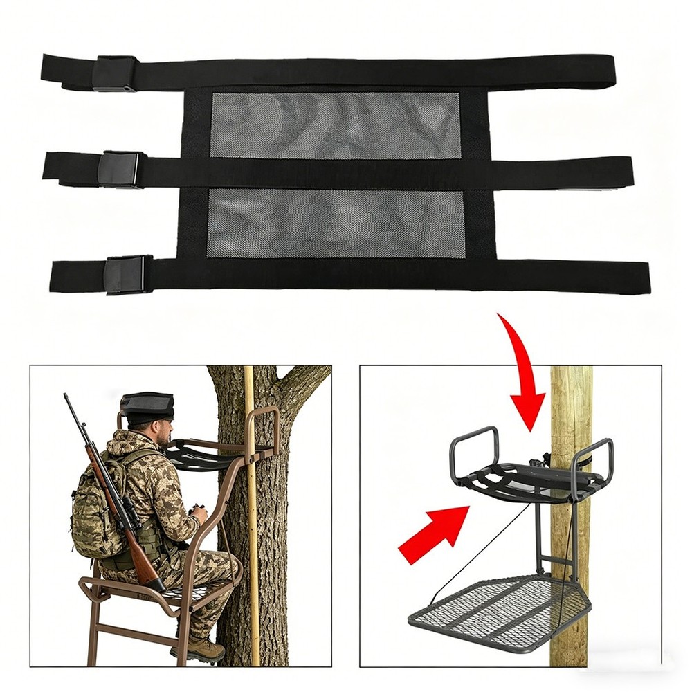 Universal Fitting Tree Stand Seat Replacement Adjustable for Ladder -%//#%