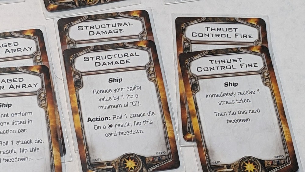 Star Wars X-Wing Miniatures Game: Damage Cards 32 (1 Missing SEE DESCRIPTION)