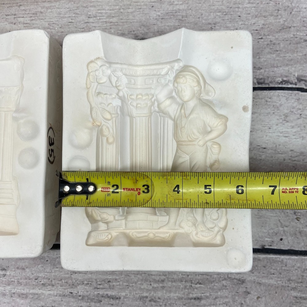 McNees Mini Ceramic Casting Mold Grecian Bud Vase Boy #M-343