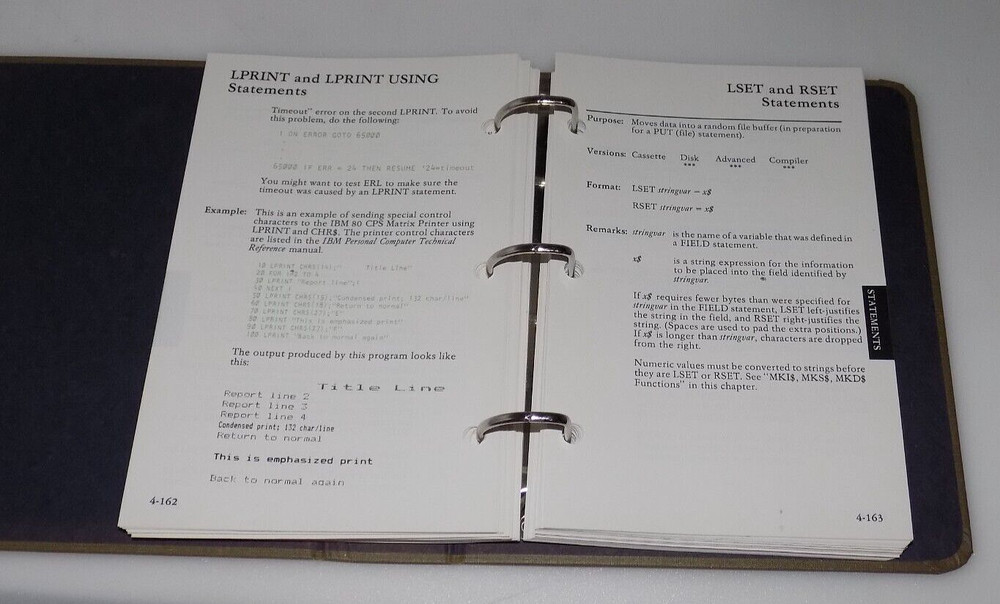 IBM PERSONAL COMPUTER HARDWARE LIBRARY BASIC 6025010 OPERATING SYSTEM GUIDE