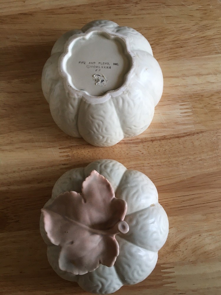 Fitz And Floyd 1982 Melon Trinket Box