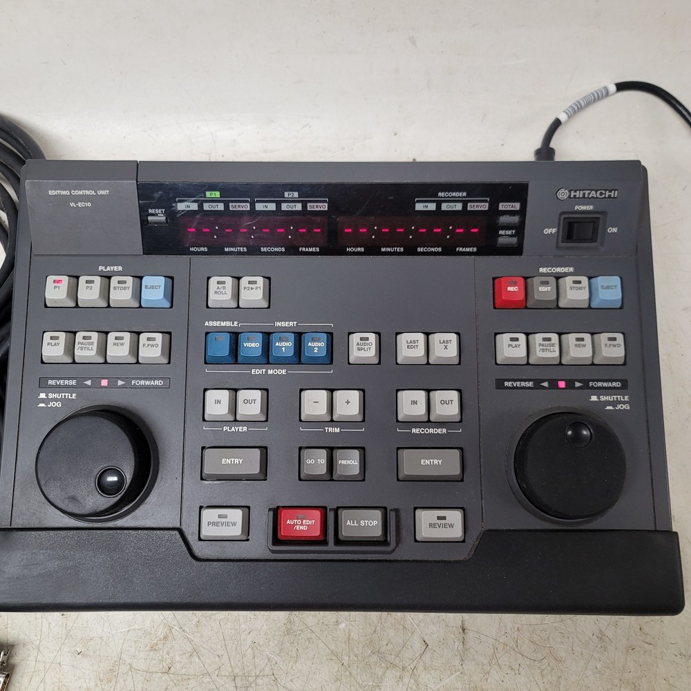 Hitachi VL-EC10(U) Editing Control Unit Professional Quality with Data Cables