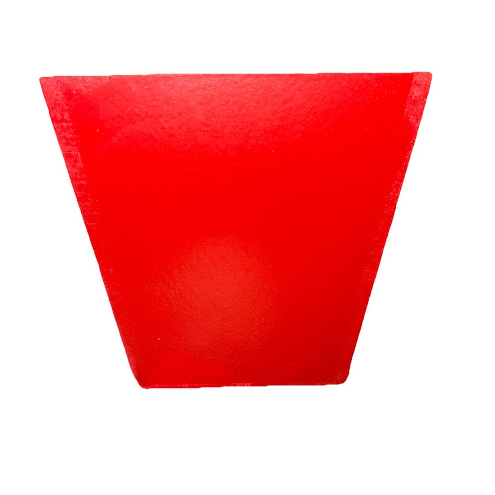 Wooden Rectangular Red Christmas Tray Box Planter 12” X 5” X 5”