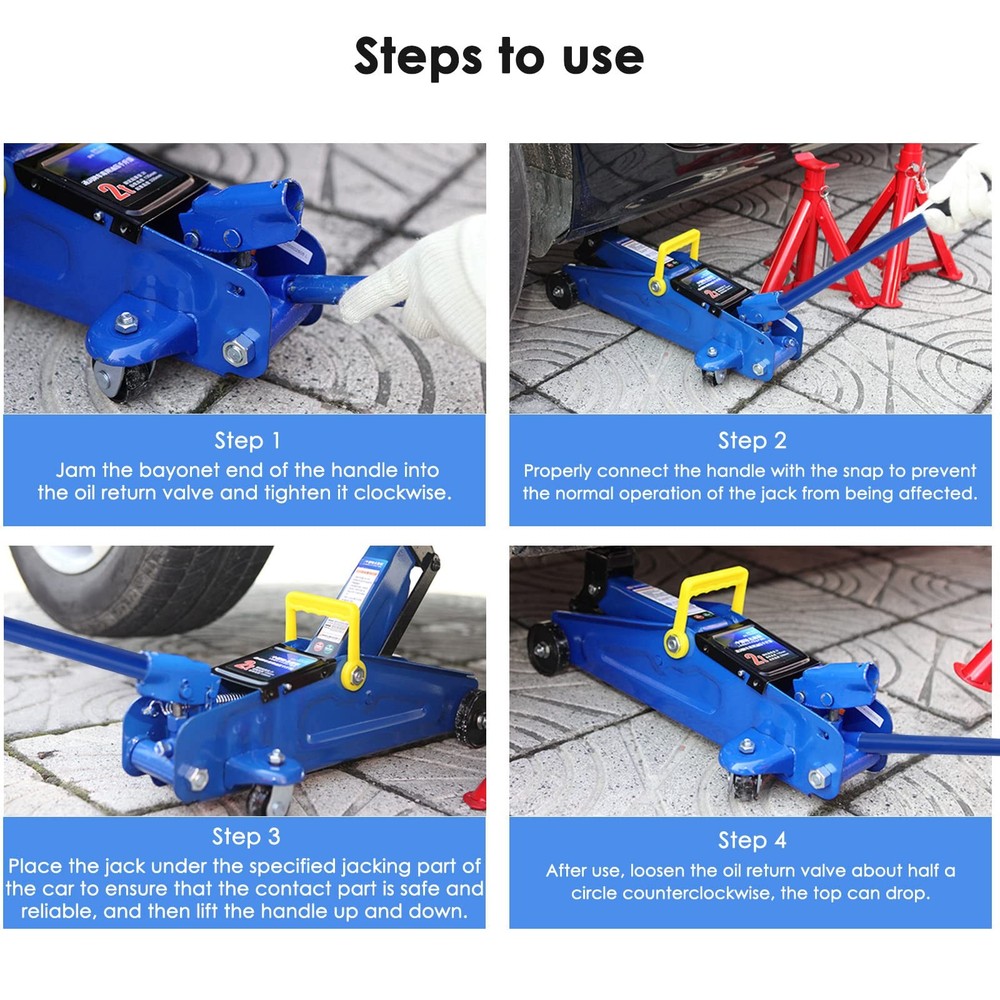 2 Ton Jack Handle Replacement | Heavy Load Hydraulic Pole Jack for Automotive