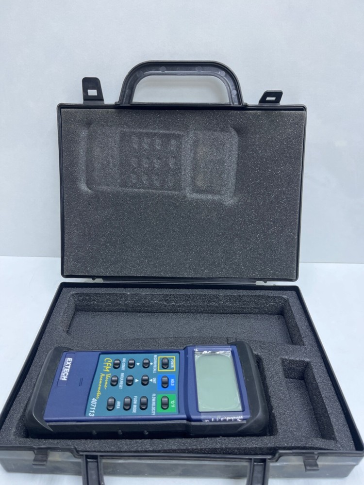 Extech CFM Thermo-Anemometer Model 407113 (Meter Only, No Probe)