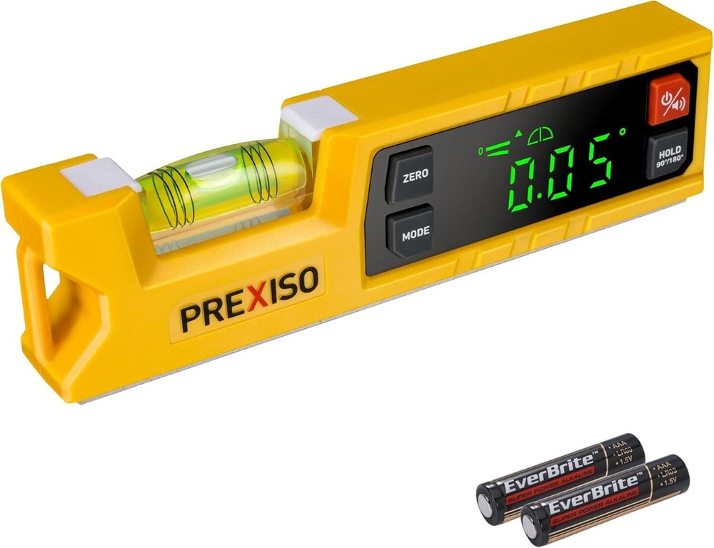 Digital Level & Protractor 7 inch Angle Finder Magnetic V-Groove Audio Indicator