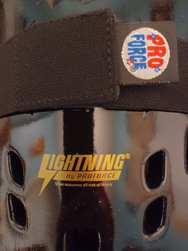 ProForce® Lightning Shin Guards Black Size LARGE
