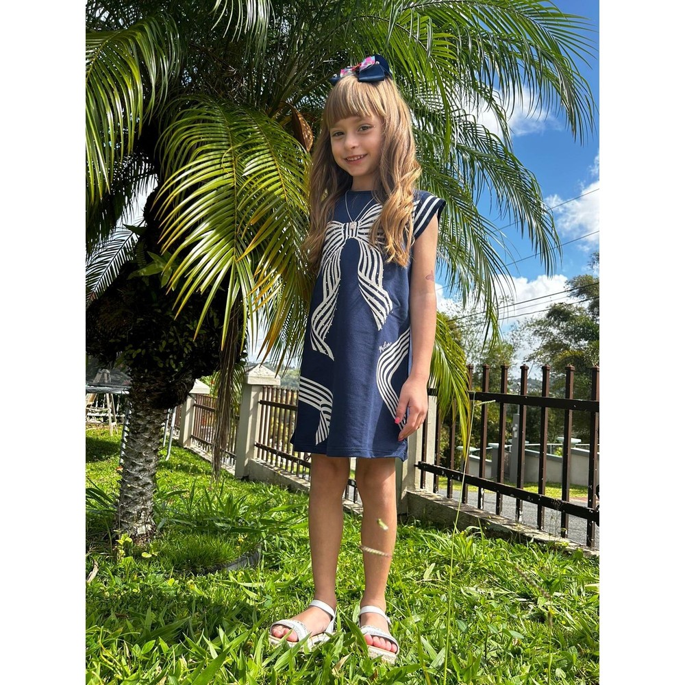 Big Bow Blue Dress size 8