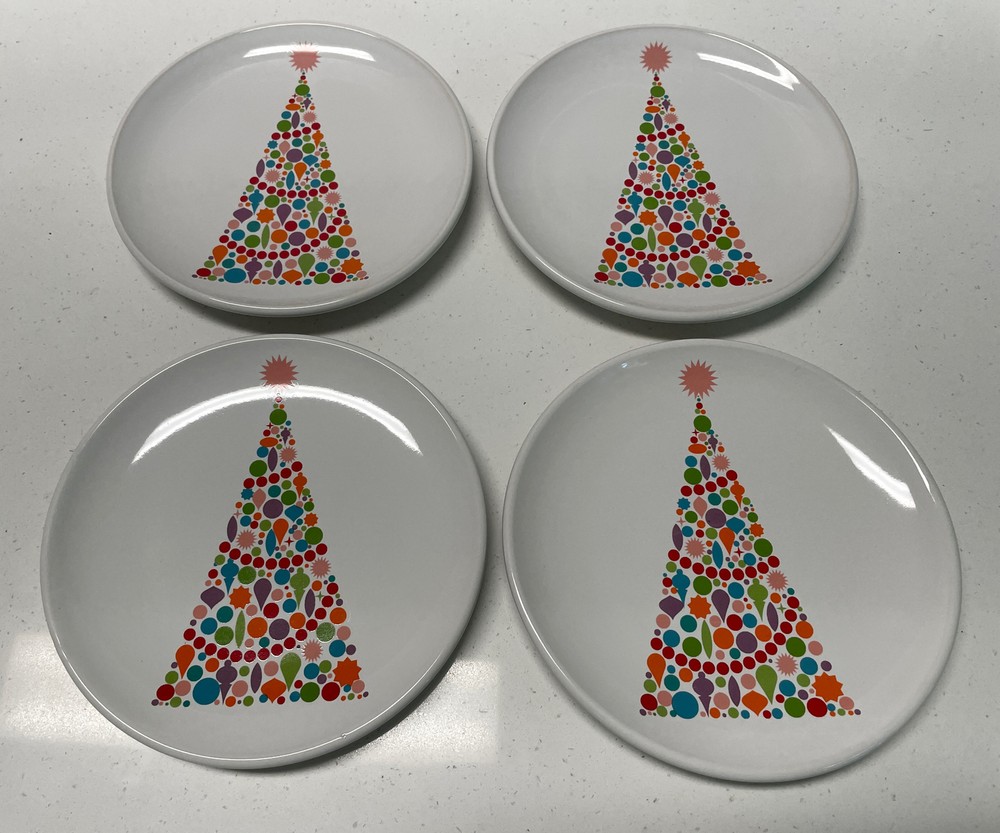 Room Creative Signature Appetizer Plates (4) Bright Tree