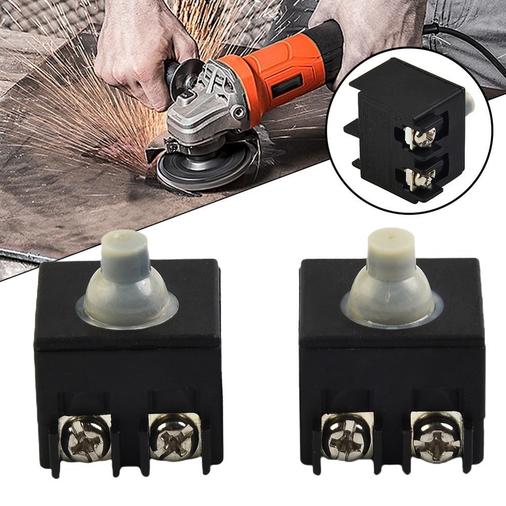 Angle Grinder Switch 100mm /4\" 250 (V) 2pcs 6 (A) Accessories Black Kit
