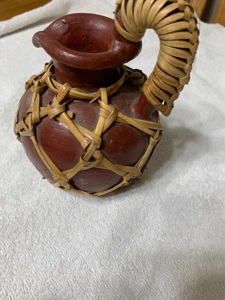 Vintage Earthware Pitcher. 5.5” Tall