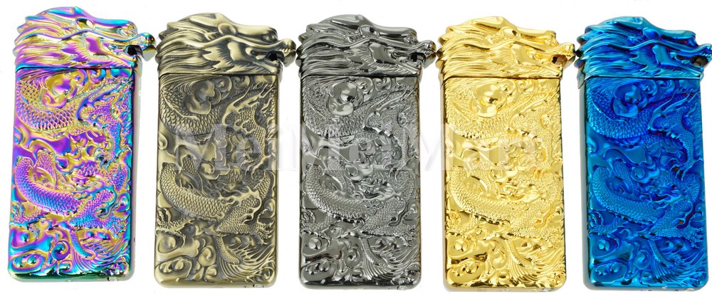 Dragon Shake Electronic Pulse Dual Arc Plasma Lighter with USB Rechargeable BK