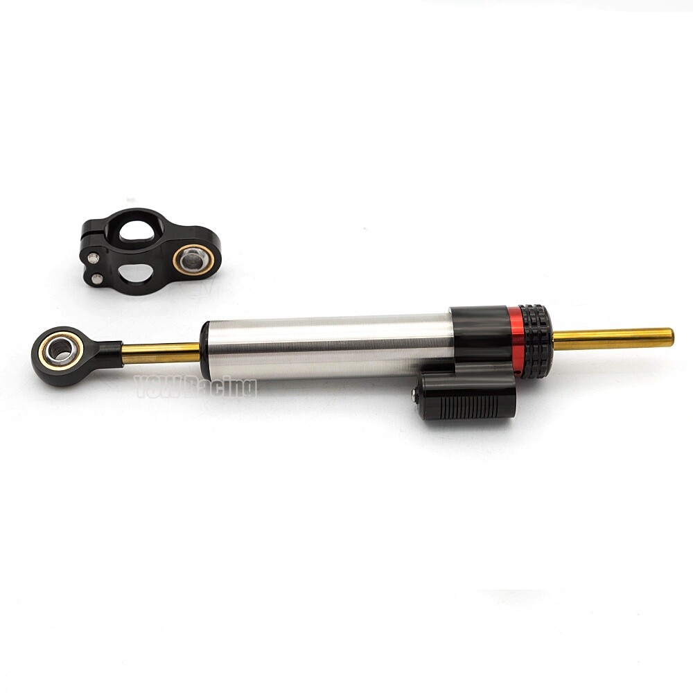 Motorcycle Adjustable Steering Damper Linear Stabilizer Reversed Safety Control