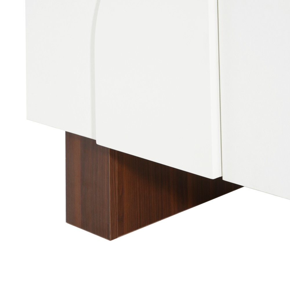 62.99'' Modern Sideboard Buffet Cabinet with 4 Doors Adjustable Shelves Storage