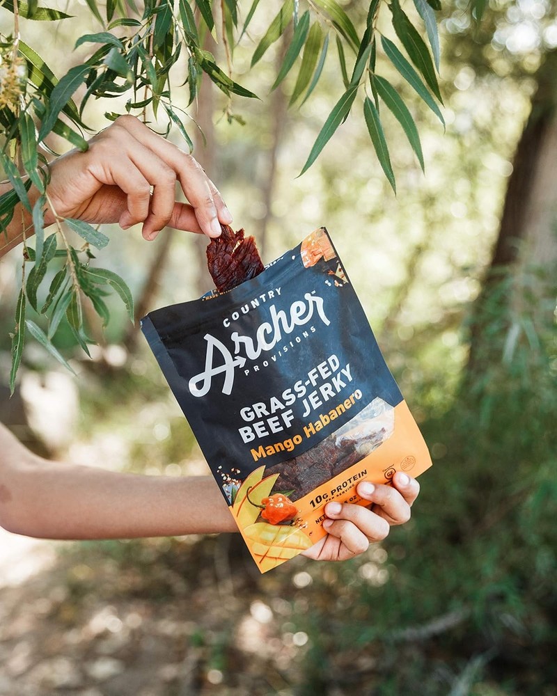Country Archer Grass-Fed Beef Jerky - Snack Pack, Jerky...