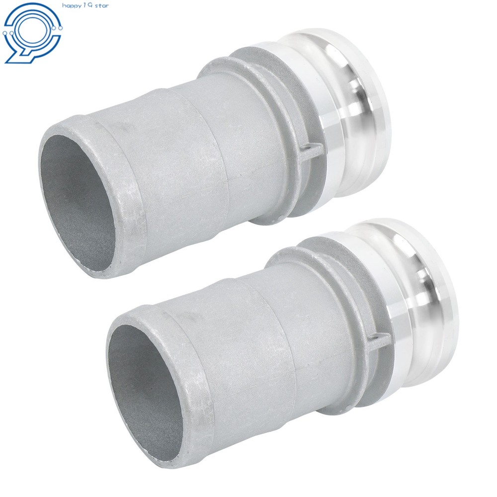 2 Pcs 3" Aluminum Camlock Type E Adapter Universal Hose Connection Kit