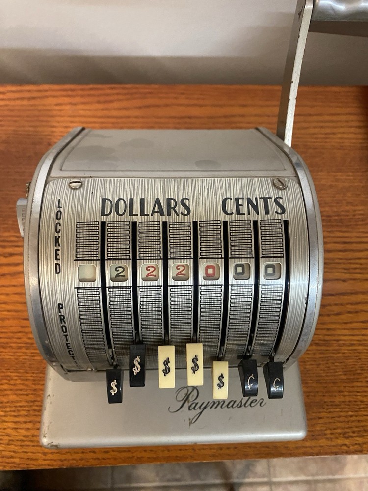 Paymaster  X900 Vintage Check Writer