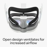 Open Facial Interface For Virtual Reality Headset Comfort Fit