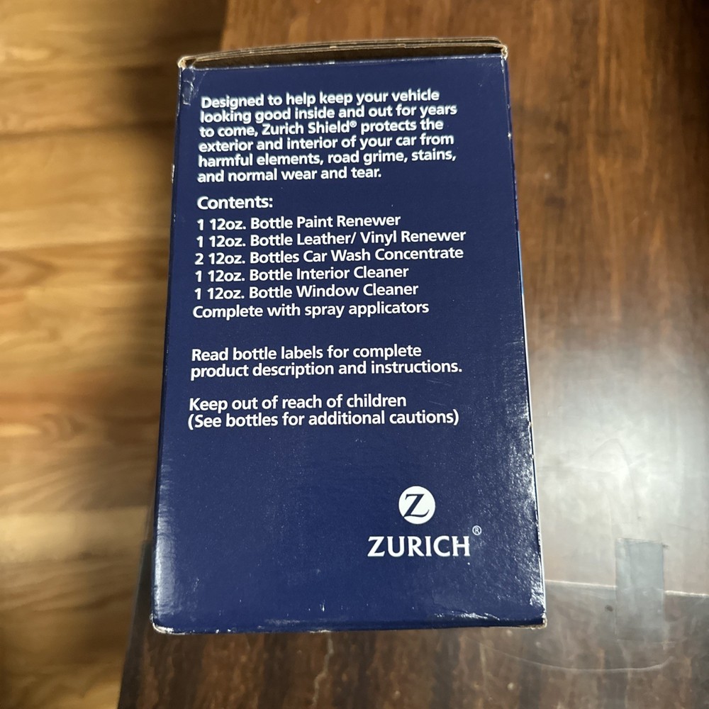 Zurich Shield Customer Care Kit New