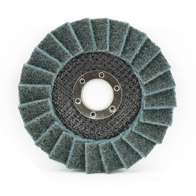 10 Pack - 4-1/2" x 7/8" Black Hawk Surface Conditioning Flap Discs, Blue - Fine