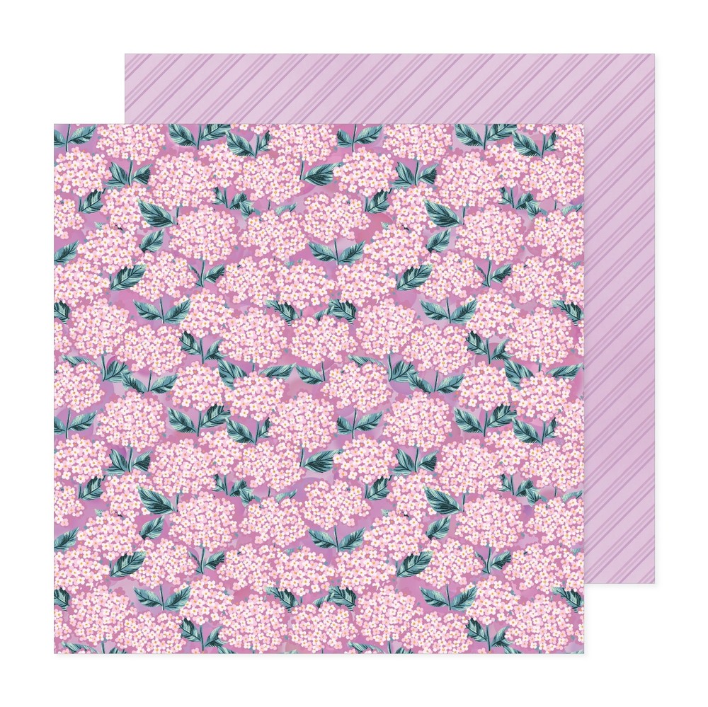 Dreamer Double-Side Cardstock 12"X12"-Hydrangeas - 25 Pack