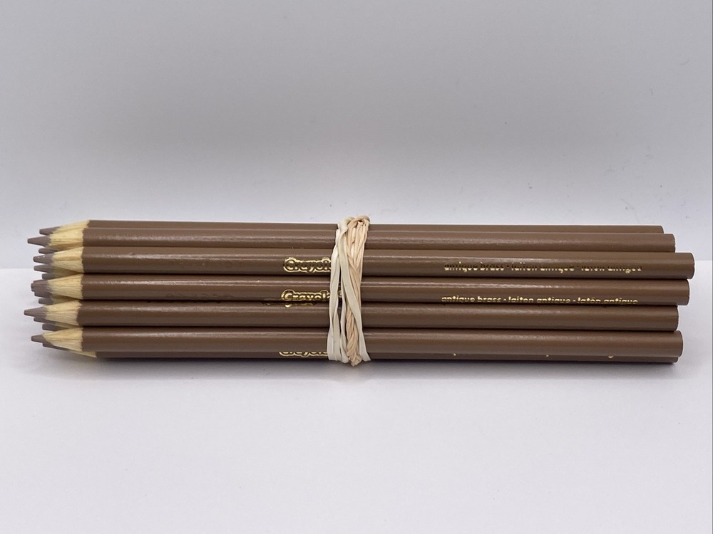 (20) Crayola Colored Pencils (antique brass) BULK