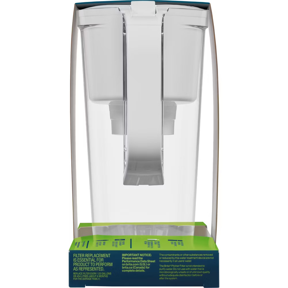 Brita Water Filter Soho Water Pitcher Dispensers with Longlast Water Filter -