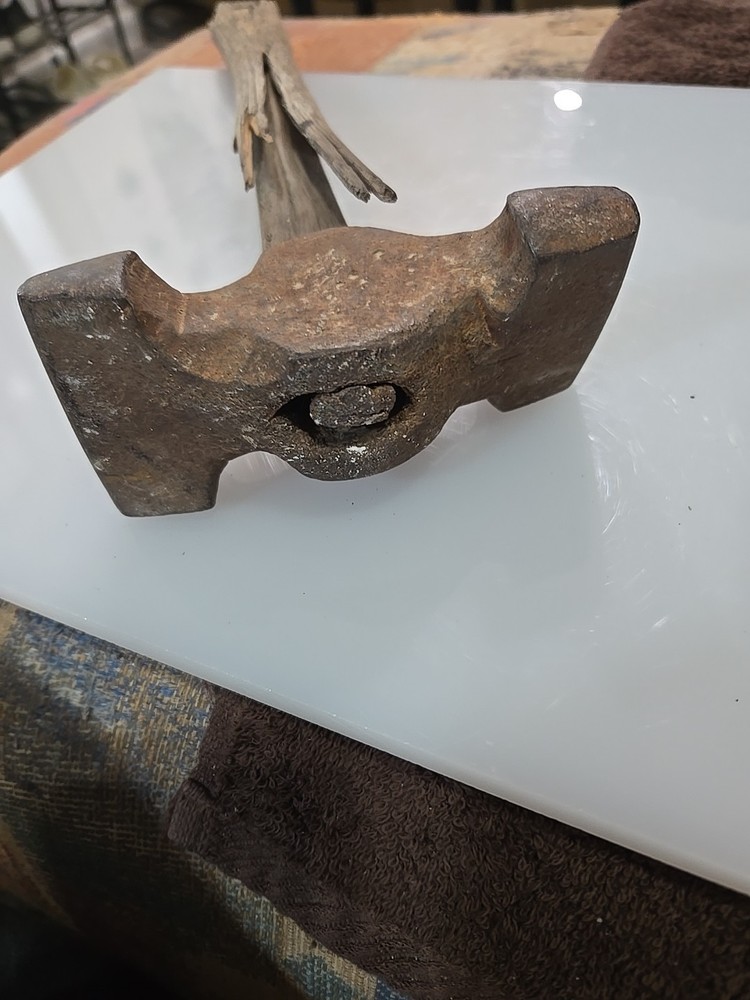 Antique Off Set Blacksmith Forging Hammer.
