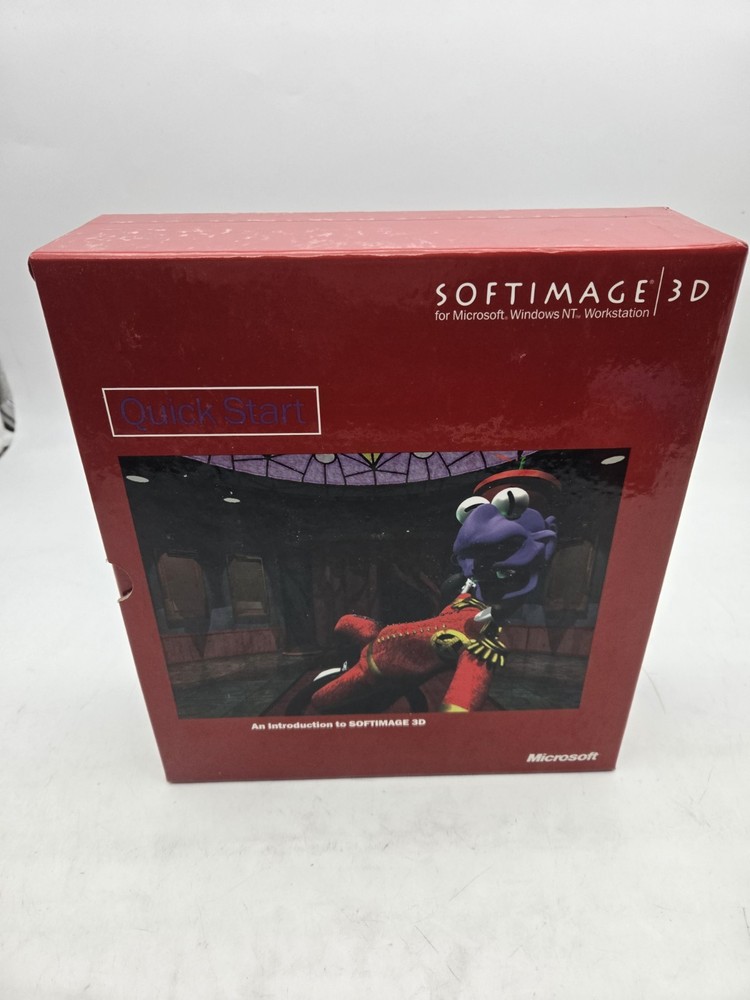 Vintage Softimage 3d Quickstart + Manual Windows Nt