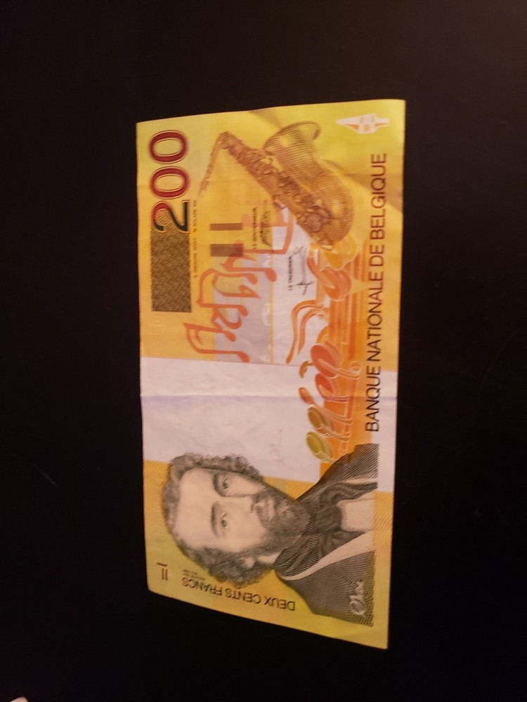 200 Belgian Francs Banknote. 1814-1894