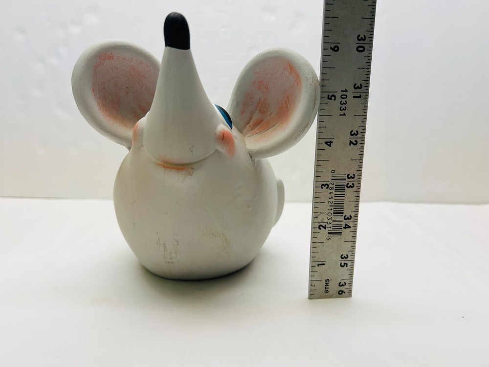 adorable mouse planter big ears pink cheeks blue eyes