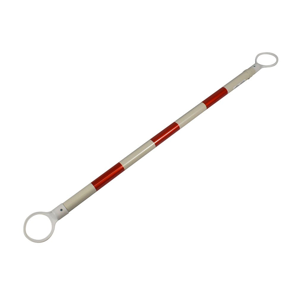50247 4ft to 7ft ABS Extendable / Telescoping Traffic Cone Bar - Red & White
