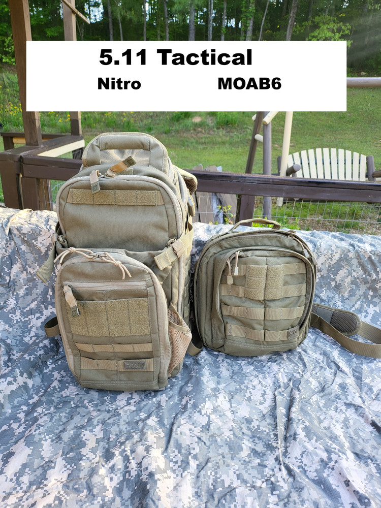 5.11 Tactical Package - All Hazards Nitro Backpack & MOAB6 Sling Bag