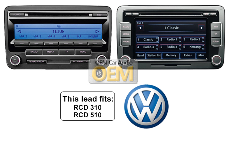 VW MDI iPod iPhone lead, VW EOS lightning cable connection, Media In adapter