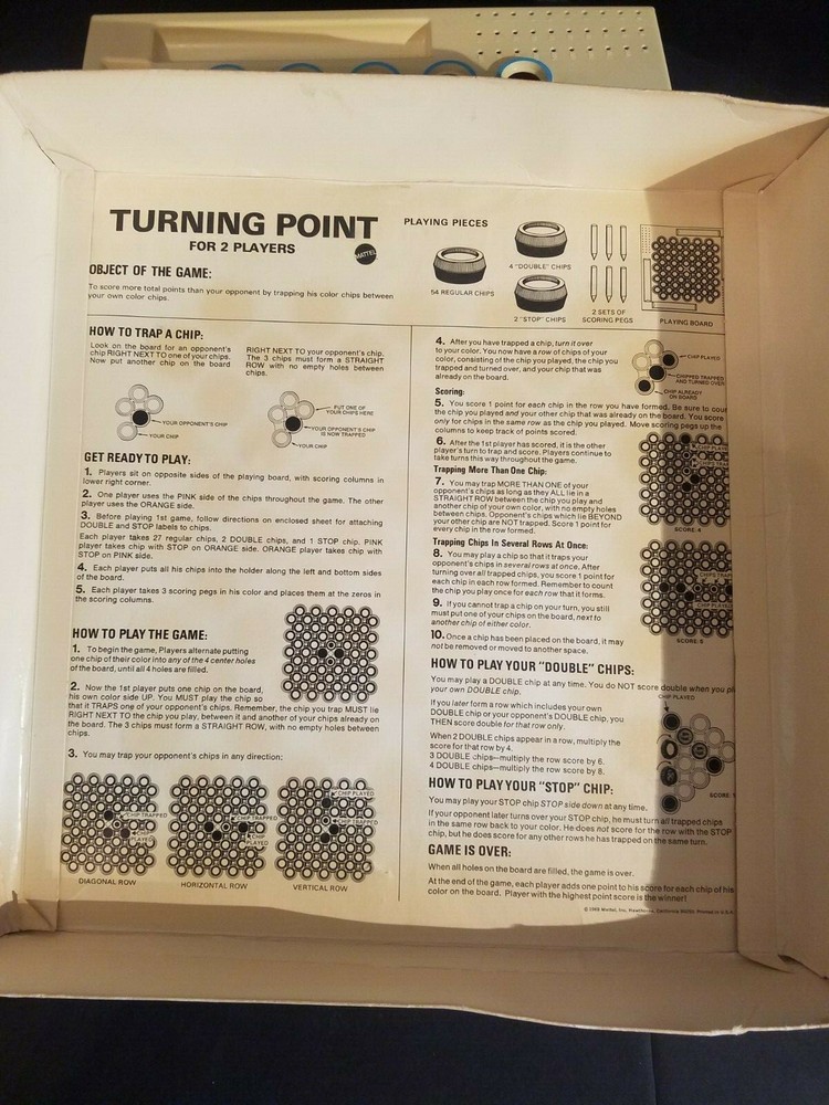 COMPLETE Turning Point Game from Mattel 1969