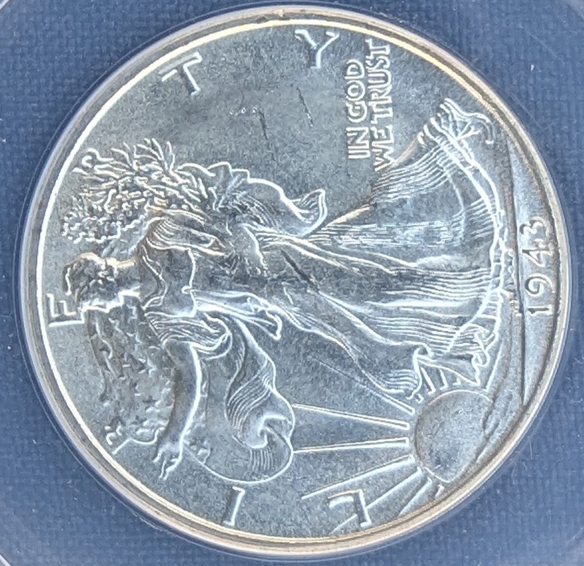 1943-S 50C Walking Liberty Half Dollar - MS64