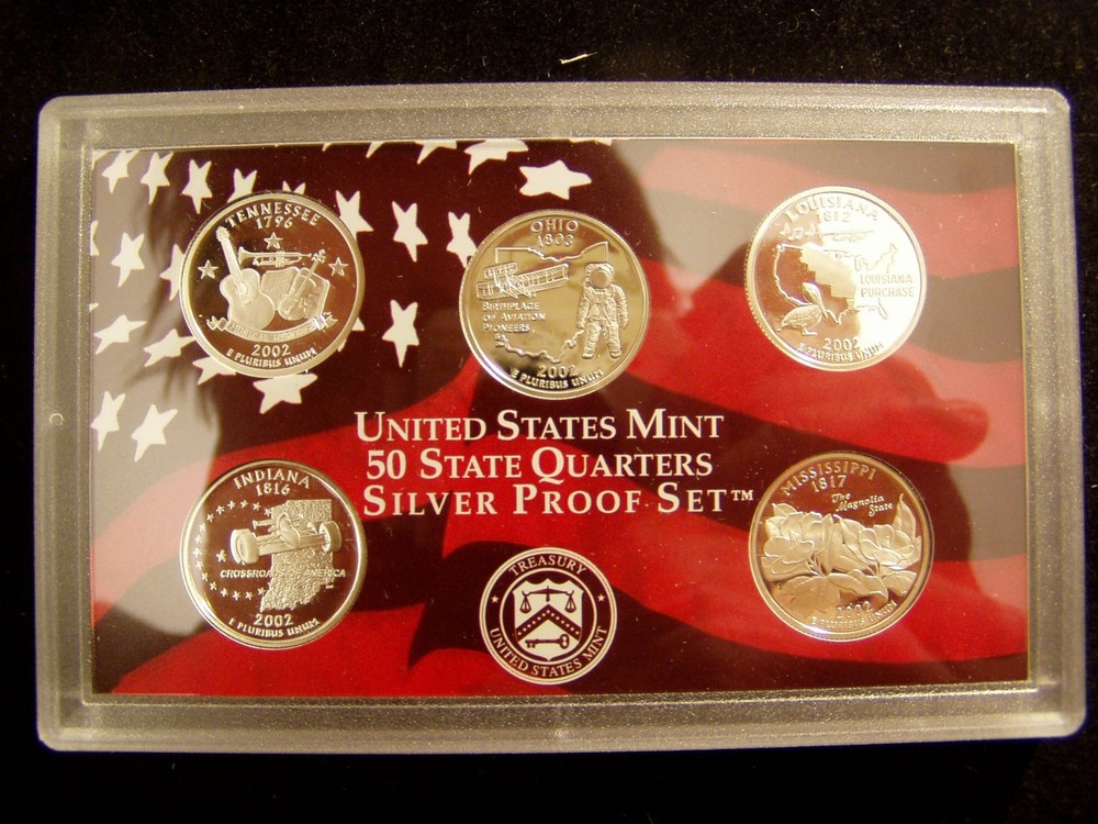 2002 U.S. Silver Proof Set W/OGP