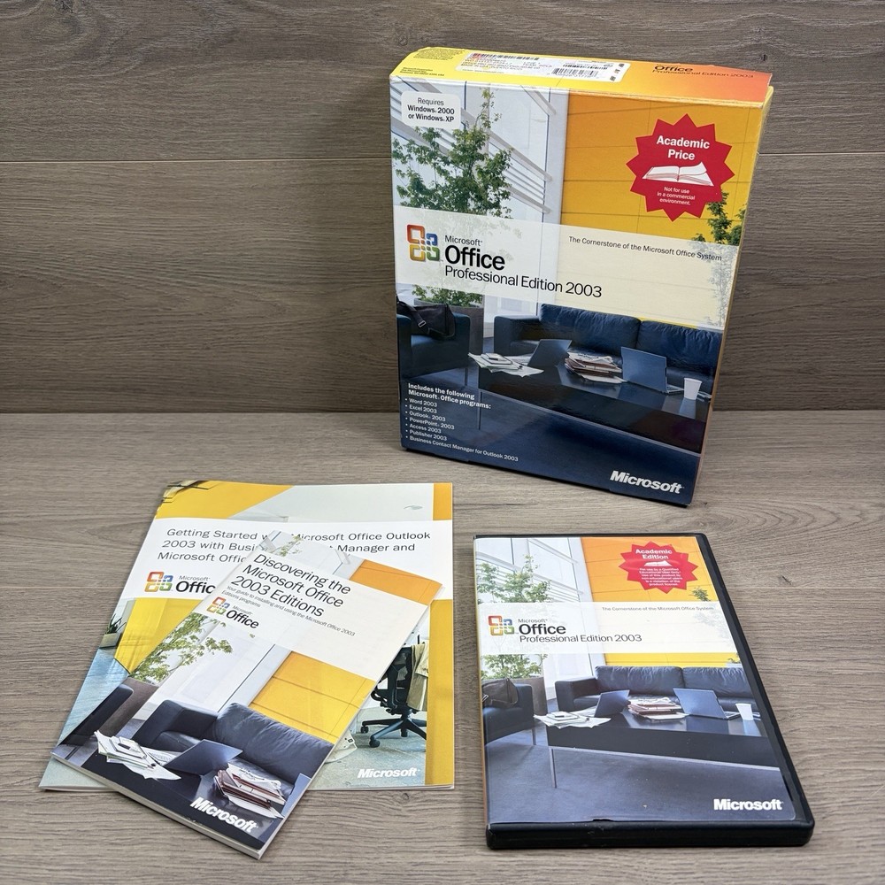 Microsoft Office Professional Edition 2003 - Retail Box / Big  Box